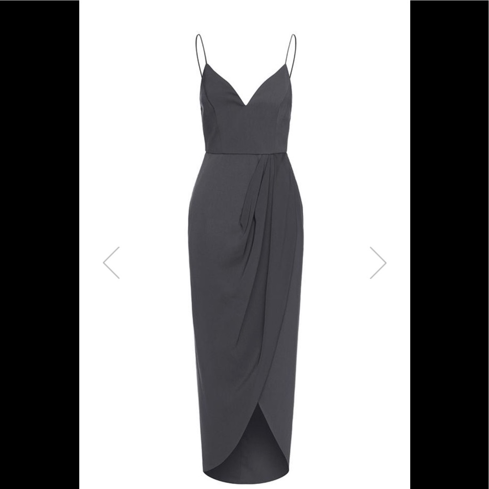 NEW Charcoal Shona Joy Core Cocktail Dress